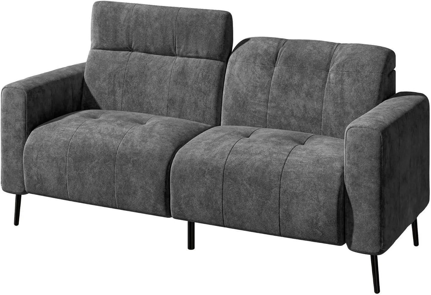 Couches with Adjustable Headrest, 81" 3-Seat Deep Spring Cushion Sofas for Living Room/Bedroom/Office/Apartment