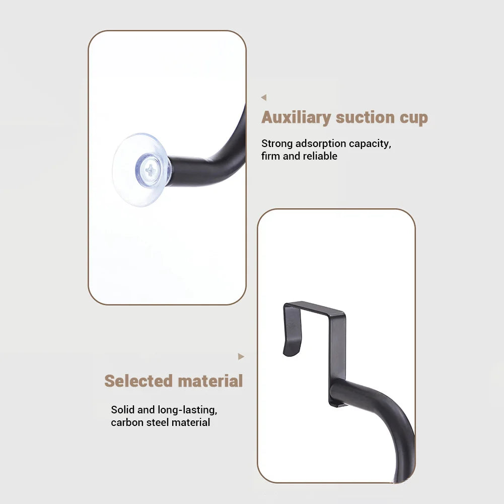 Pantry Door Organizer Over the Door Pantry Hanging Basket 6-Tier Baskets Heavy-Duty Metal Wall Mounted Spice Rack for Kitchen