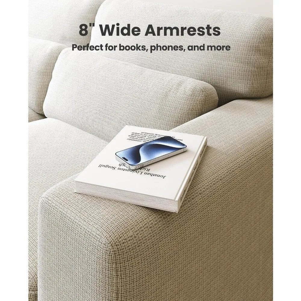 Living Room ChairReading ChairAccent Chair,Small Sofa Couch for BedroomOversize Mid-Century Armchair with Deep Seat Comfy Sofa