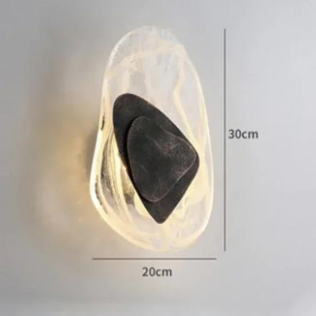 Luxury Modern Crystal Black/Gold Wall Lamp Designer Creative Art Bedroom Living Room Background Bedside Porch Indoor Fixtures