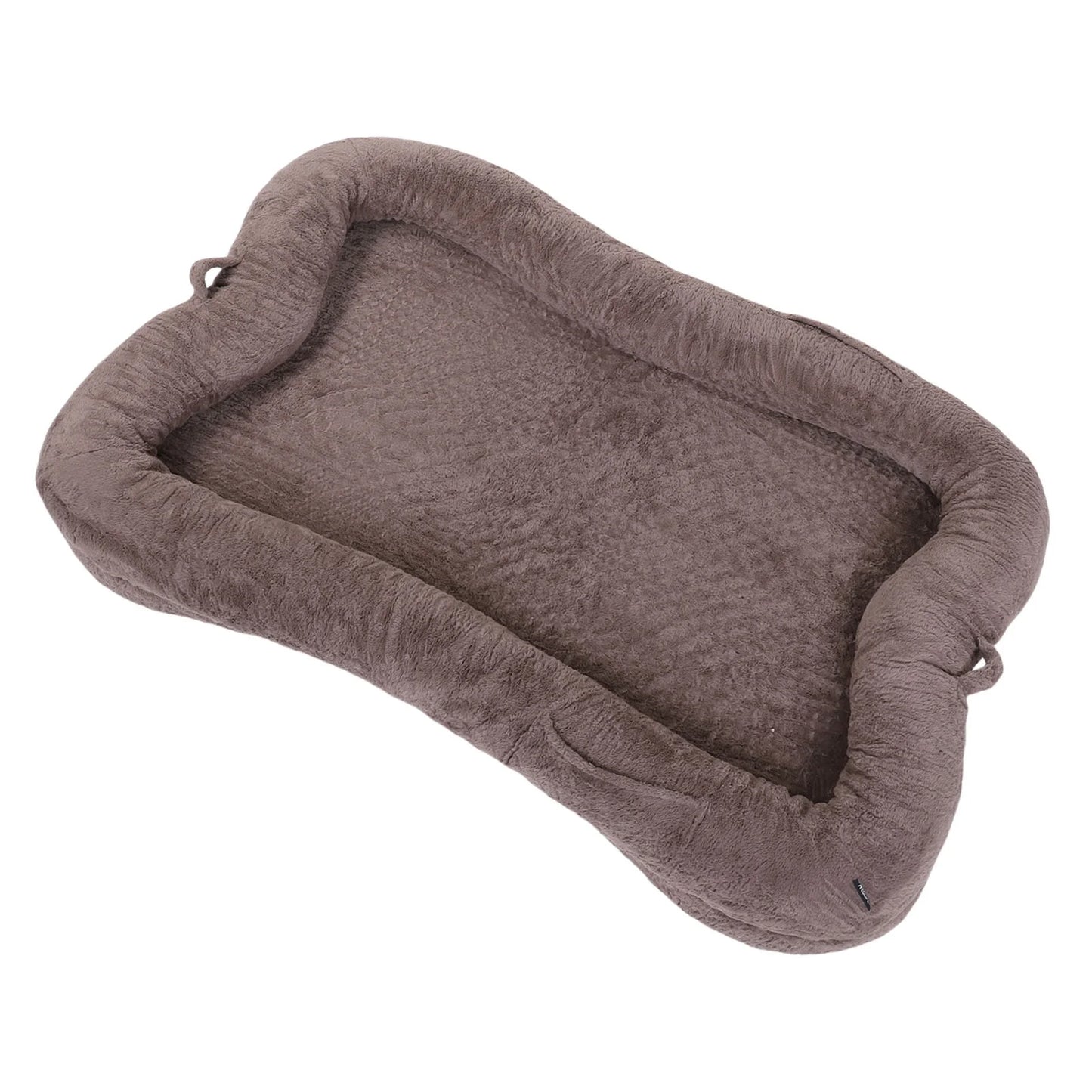Human Dog Bed Adult Human Dog Bed with Blanket and Pocket for Humans Giant Washable Non Slip Bottom Comfortable Plush Dog Bed