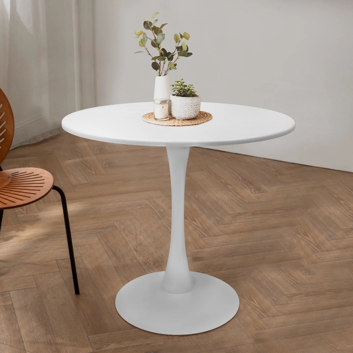 "White Coffee Table - Stylish and Modern Casual Living Room Table for Home Decor"