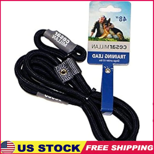 Slip Lead Leash 2-in-1 No Pull Dog Training Collar Heavy Duty Weatherproof Rope Leash Anti-Choking Lock Tab Adjustable Loop