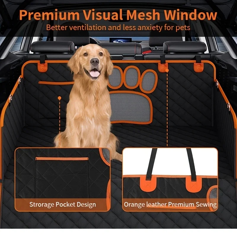 Dog Seat Cover, Pet Dog Seat Cover, Hammock Heavy Duty Scratch Resistant Anti Slip Durable Soft Pet Rear Seat Cover for Cars, Tr