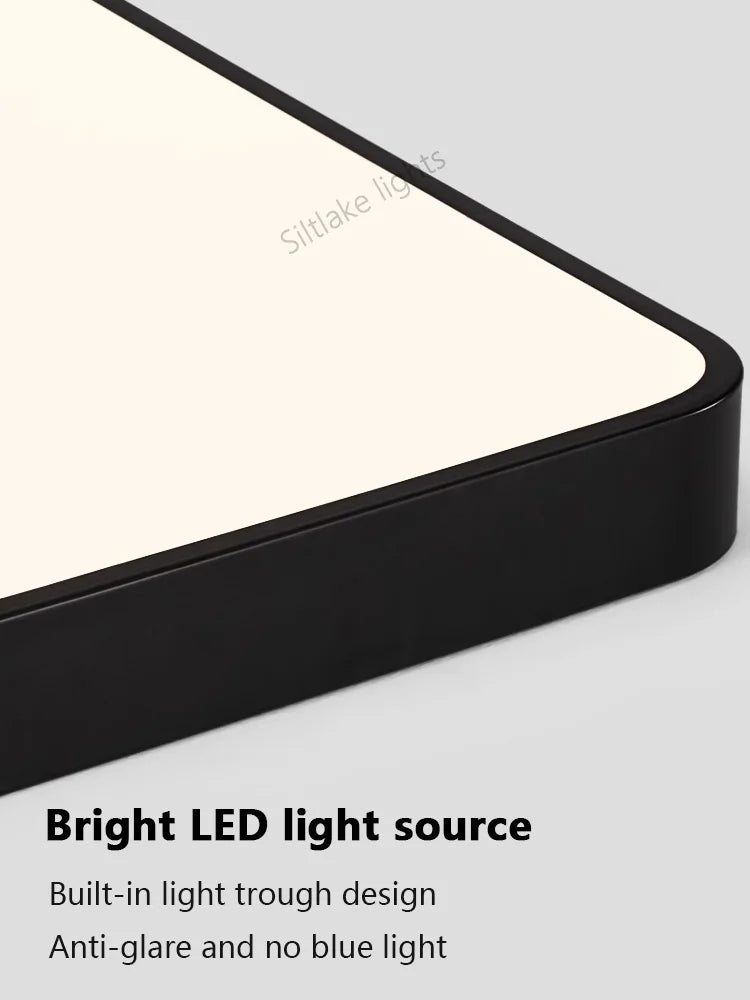 Living room ceiling lamp Italian LED simple modern walnut color hall main lights restaurant study lamps master bedroom lamp