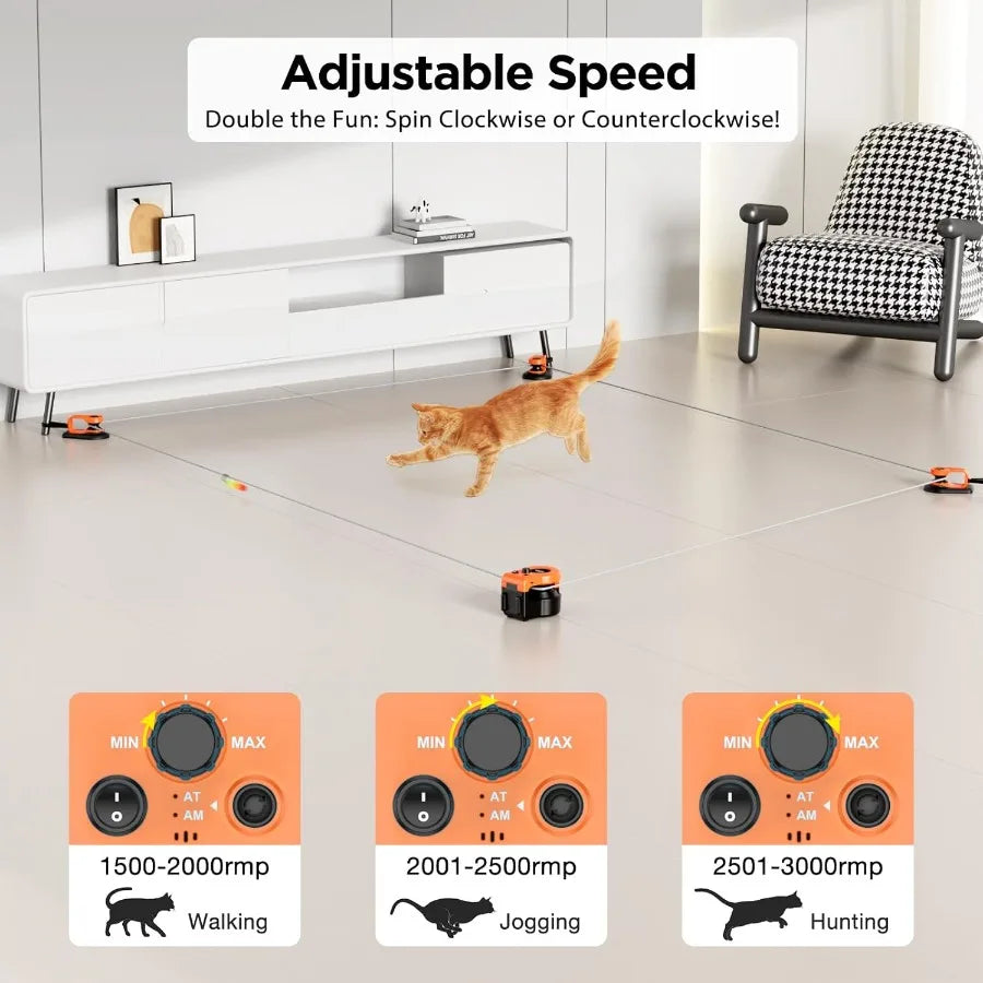 Interactive Cat Toys for Indoor Cats Cat Treadmill Auto Remote Control DIY Cat Mouse Hunting Toys Keep Bored Kitten Dog Enterta