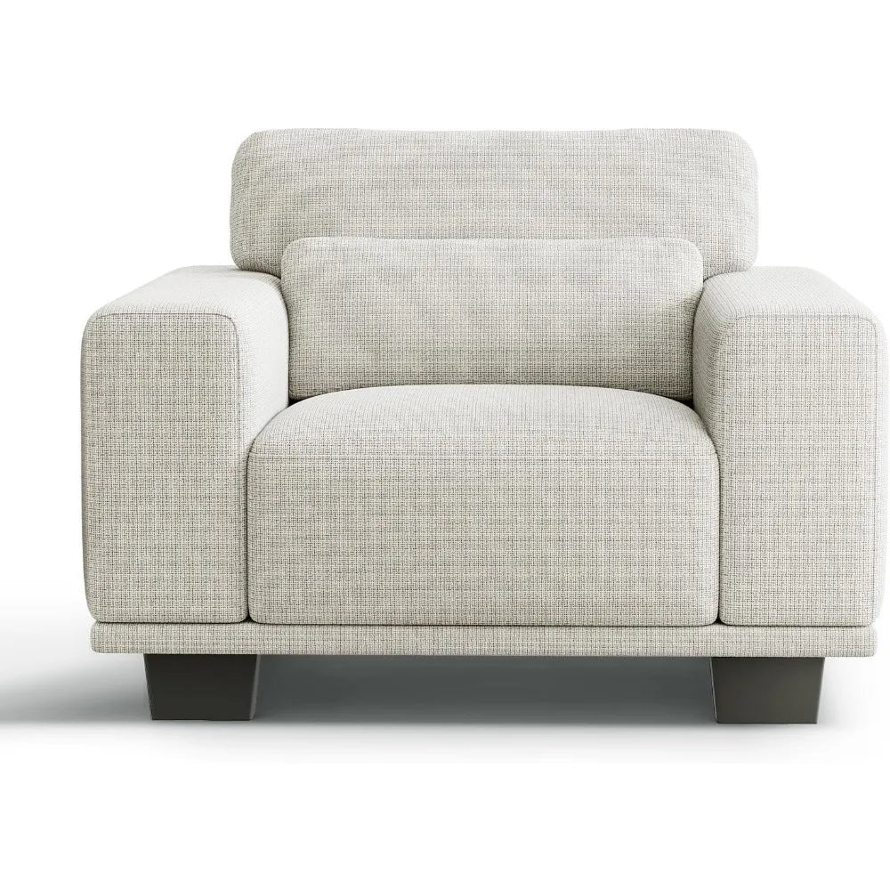 Living Room ChairReading ChairAccent Chair,Small Sofa Couch for BedroomOversize Mid-Century Armchair with Deep Seat Comfy Sofa