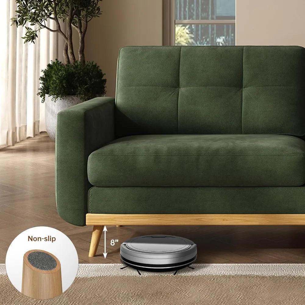 Loveseat Sofa, Mid Century Modern Decor Love Seat Couches for Living Room, Button Tufted Upholstered Small Couch for Bedroom