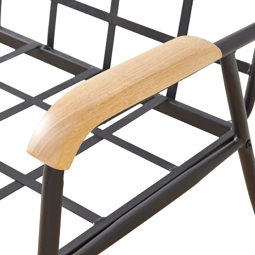 TUKAILAi PU Leather Single Sofa Couch, Modern Accent Chair with Solid Wood Armrest and Sturdy Metal Frame, Upholstered Lounge Ch