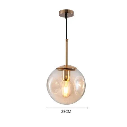Nordic Modern Pendant Lights Creative Glass Ball Hanging Lamp For Dining Room Bedroom Bar Decor Loft Luminaire Light Fixtures