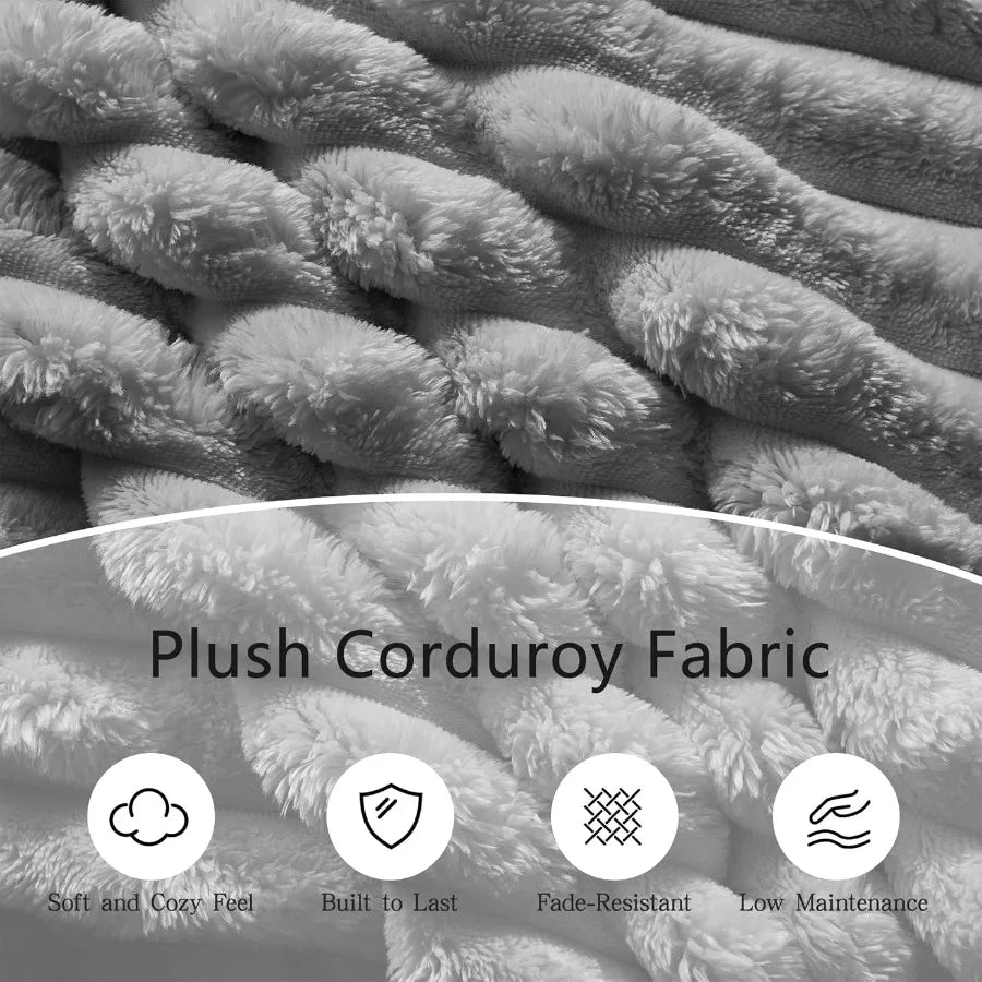 102.4 Oversized Cloud Couch Convertible 4 Deep Seat Foam Sofa Couch 2 in 1 Plush Corduroy Sofa with 6 Soft Pillows Modern Modul