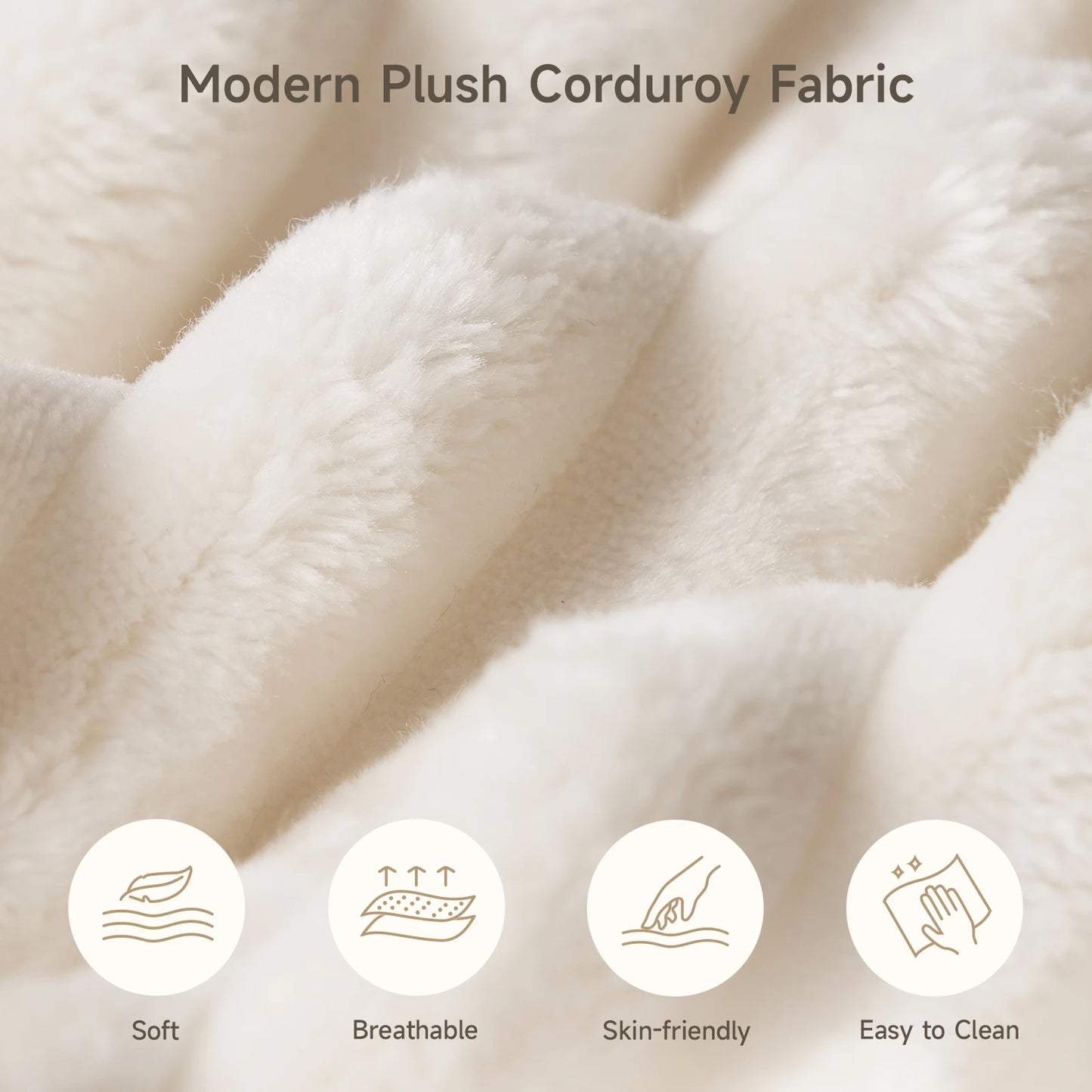 Chaise Lounge Chair, 65" Oversized Corduroy Sofa Bed, Cloud Sleeper Chairs With Wide Armrests, Couches for Living Room , Bedroom