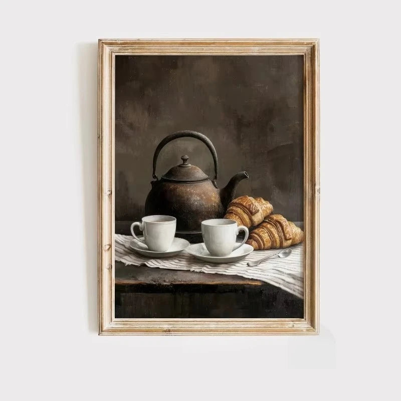 Minimalist Dark Dandelion Flower Canvas Print Abstract Inspirational Wall Art Poster for Modern Living Room Bedroom Home Decor