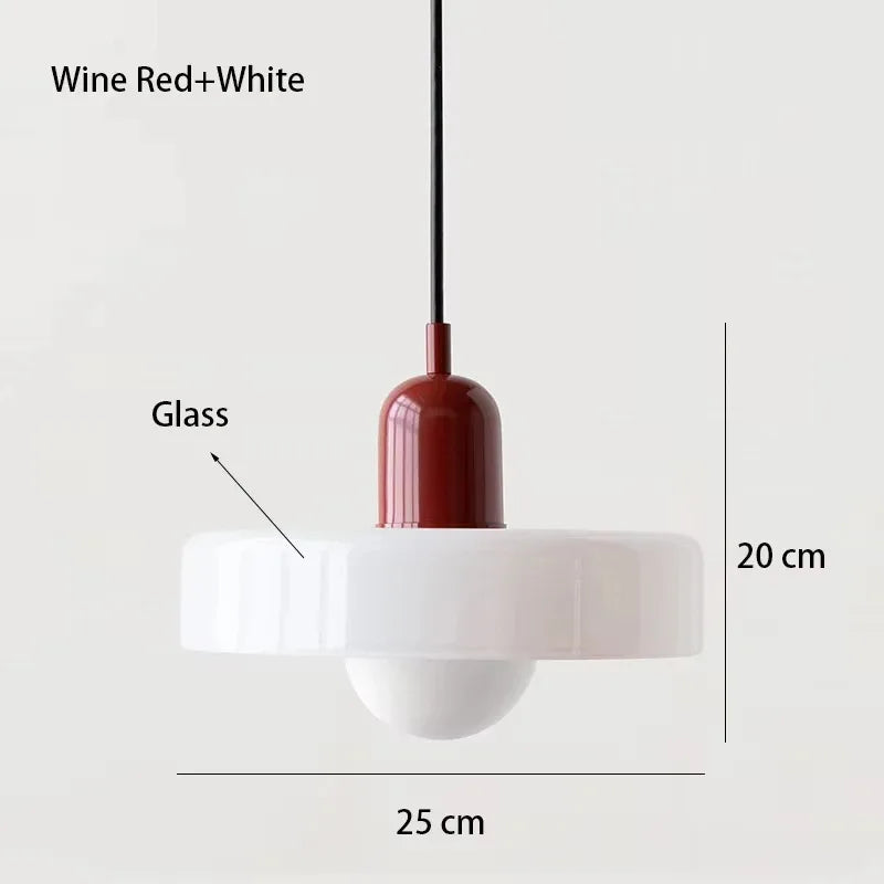 Nordic Retro Glass Pendant Lamps Indoor E27 LED Chandelier Living Room Dining Room Bedroom Kitchen Decorative lights Fixture
