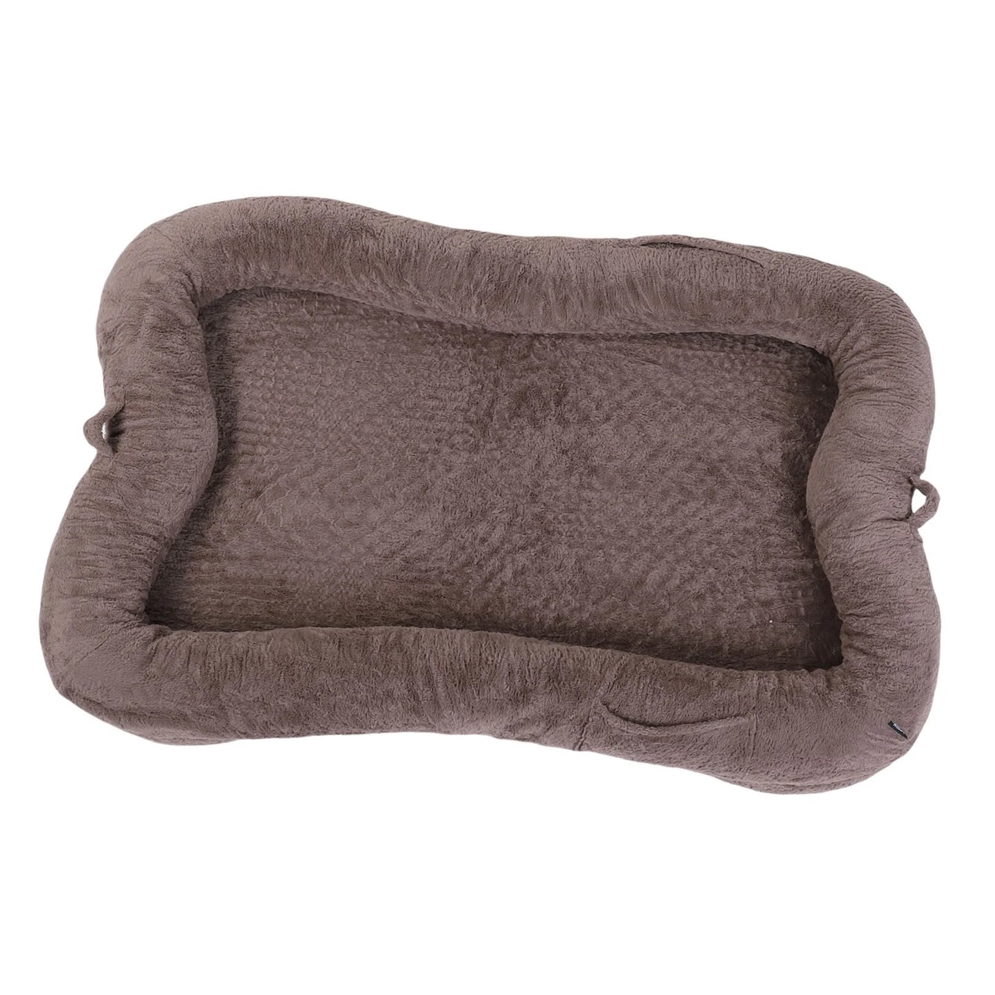 Human Dog Bed Adult Human Dog Bed with Blanket and Pocket for Humans Giant Washable Non Slip Bottom Comfortable Plush Dog Bed