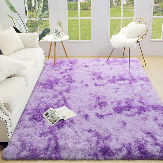 Lochas Super Soft Plush Tie Dye Velvet Rugs for Home Decor Large Size shaggy Rug Fluffy Carpet For Living Room Bedroom Kids Room