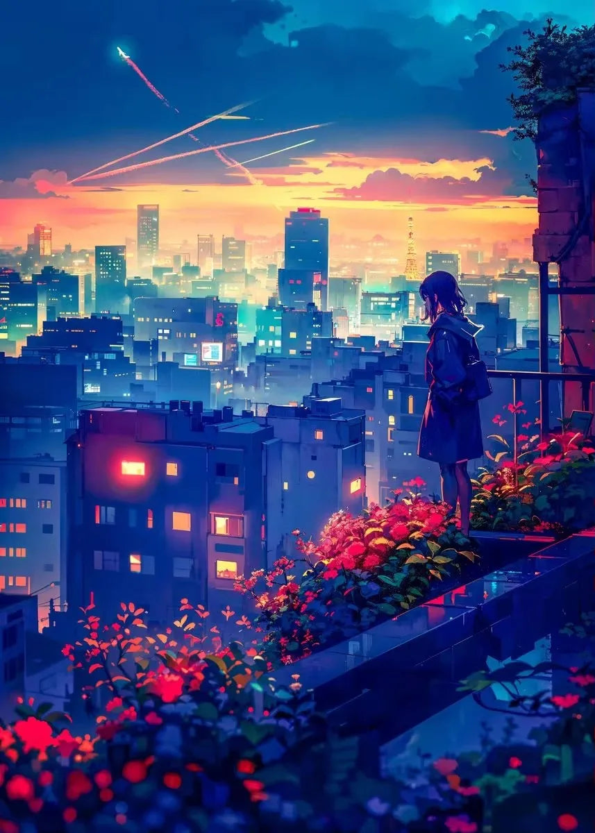 City Life Dining Street Bar Night Cafe Landscape Art Posters Prints Canvas Printing Wall Picture for Living Room Home Decor Gift